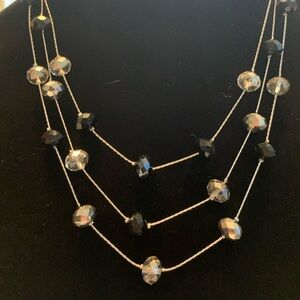 Silver wire necklace